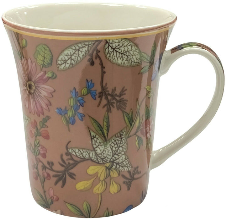 Leonardo Collection Floral Mug Set Gift Box Set of 4 Fine China Mugs Kilburn