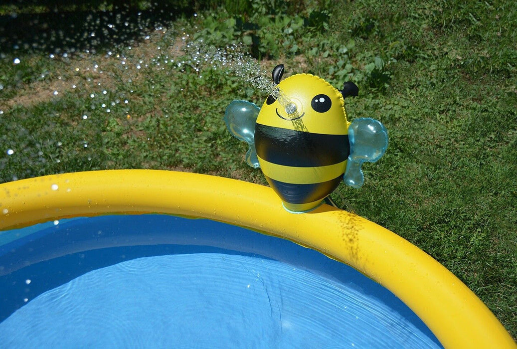 Kids Outdoor Inflatable Pool 5ft With Spraying Bee Paddling Pool