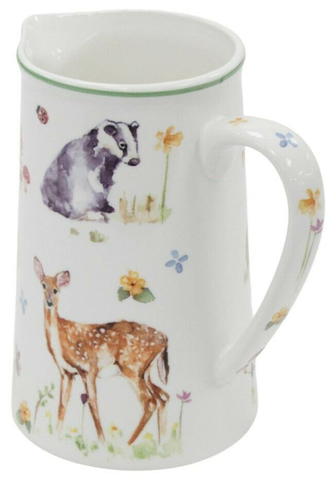 Leonardo Collection Fine China 600ml Jug Woodland Wildlife Tea Milk Coffee Jug