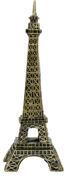 27cm Tall Eiffel Tower Monument Resin Ornate Gold Ornament Mantelpiece Display