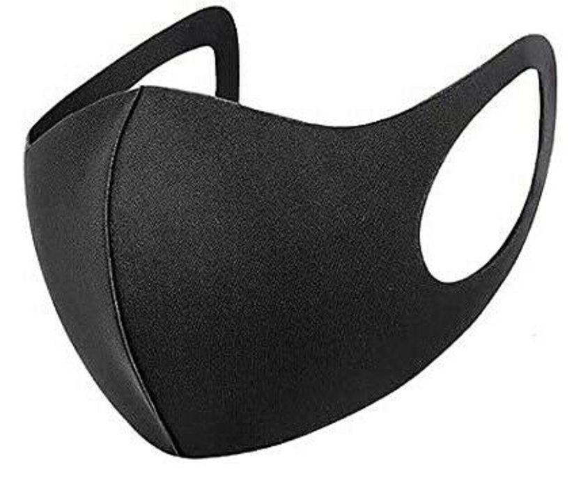 Pack Of 20 Reusable Face Mask Cloth Washable Black Bulk face Masks Comfortable Fit