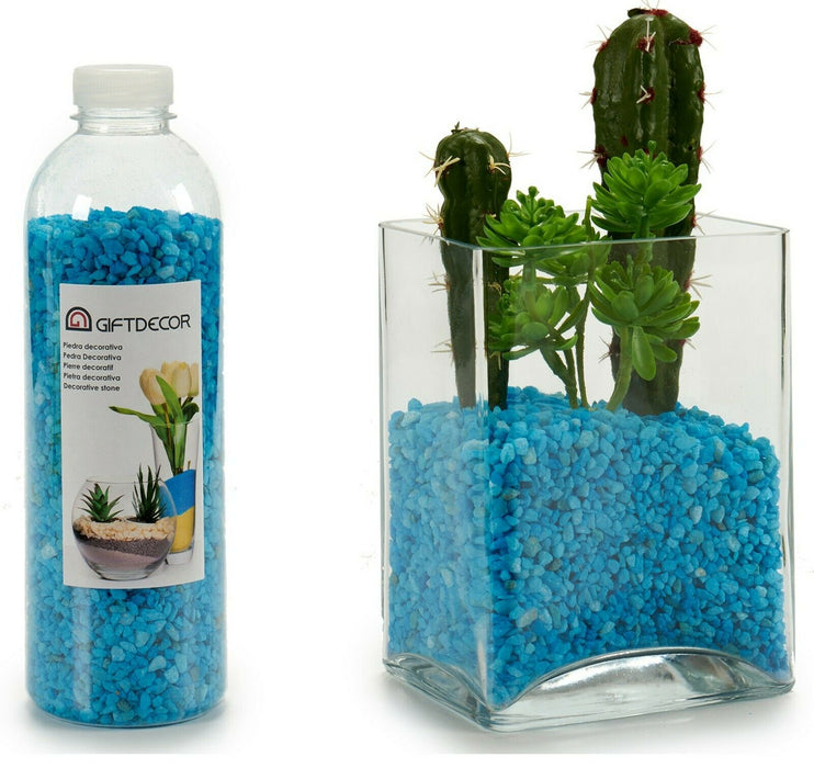 1.5 KG Decorative Crushed Stone Blue Colour Fish Tank Plants Arts & Crafts