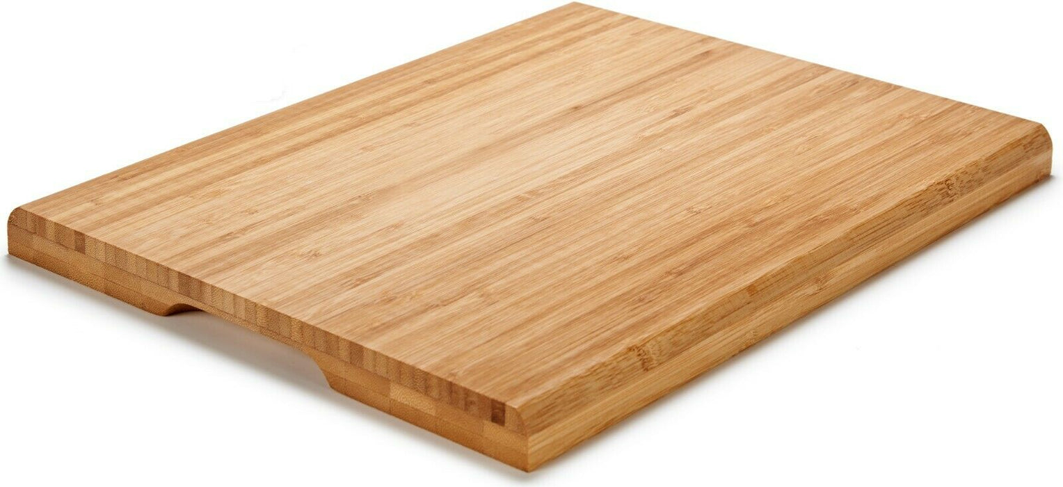 Large Bamboo Wood Wooden Chopping Board With Handle 38cm x 28cm Rectangle