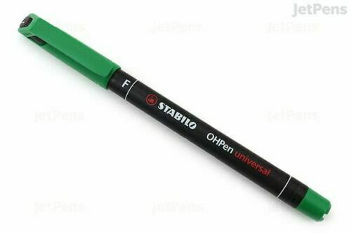 Stabilo Set Of 1000 Permanent Markers Green Fine Point Writing Pens All Surfaces