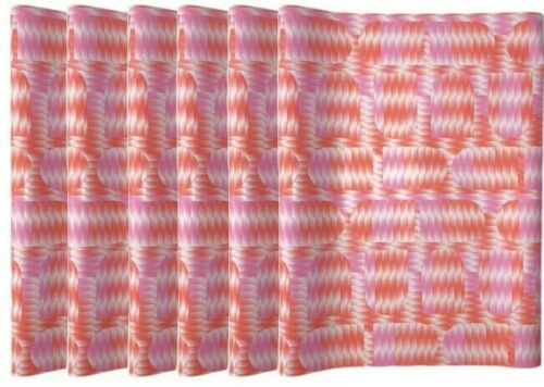 Pink Shape Design Wrapping Paper 6 Rolls 12m Of Gradient Design Gift Wrap Paper